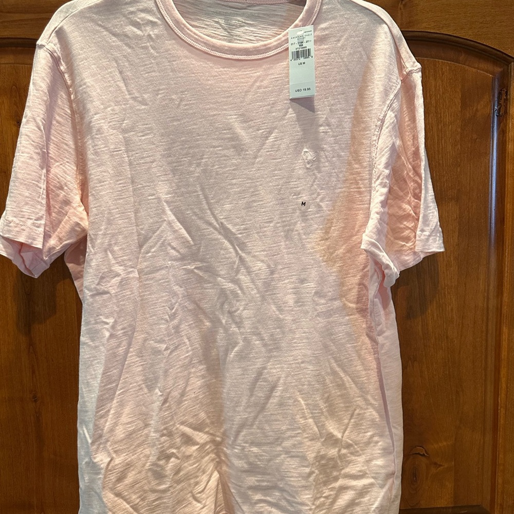American Eagle Outfitters Light Pink Short Sleeve Tee